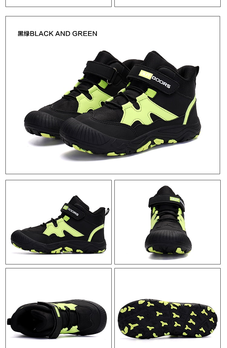 Autumn Hiking Shoes Kids Outdoor Sneakers Boys Girls Ankle Trekking Shoes Children Winter Hiking Boots Breathable Anti-Slip Shoe The Clothing Company Sydney