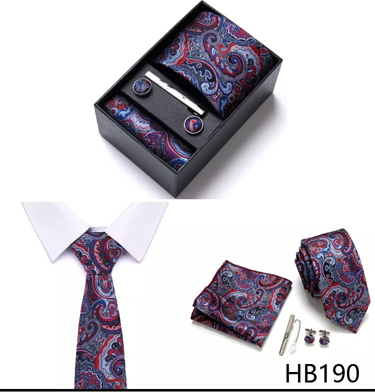 7.5 cm Business Ties Hanky Cufflink Set Tie Clips Green Necktie Corbatas For Men Wedding In Gift Box The Clothing Company Sydney