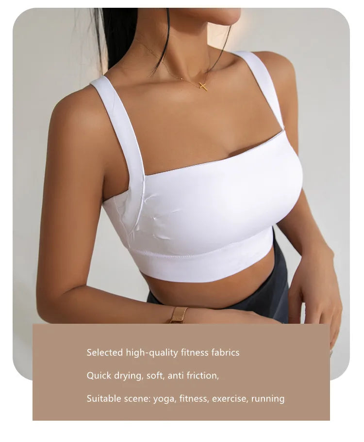 Shockproof Sports Bra Women's Vest Style Removable Padding Running Training Fitness Clothing Yoga Top - The Clothing Company Sydney