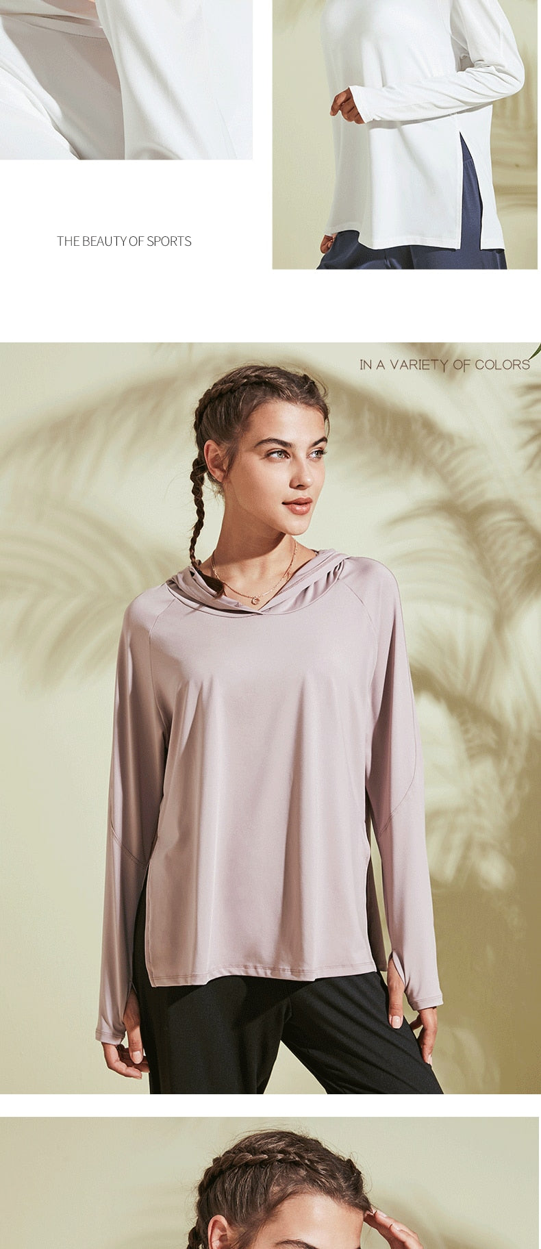 Hooded Training Running T-shirt Loose Fitness Clothing Gym Breathable Quick-dry Long Sleeved Yoga shirt Top The Clothing Company Sydney