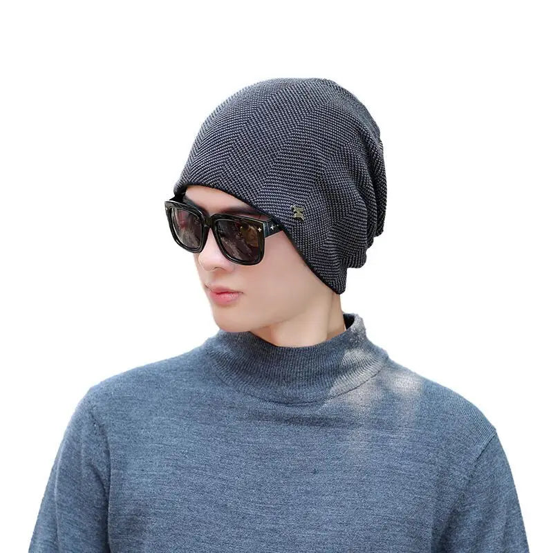 Unisex Warm Winter Hat Fashion Men & Women Thick Knitted Hat Outdoor Sports Ski Beanie Hats - The Clothing Company Sydney