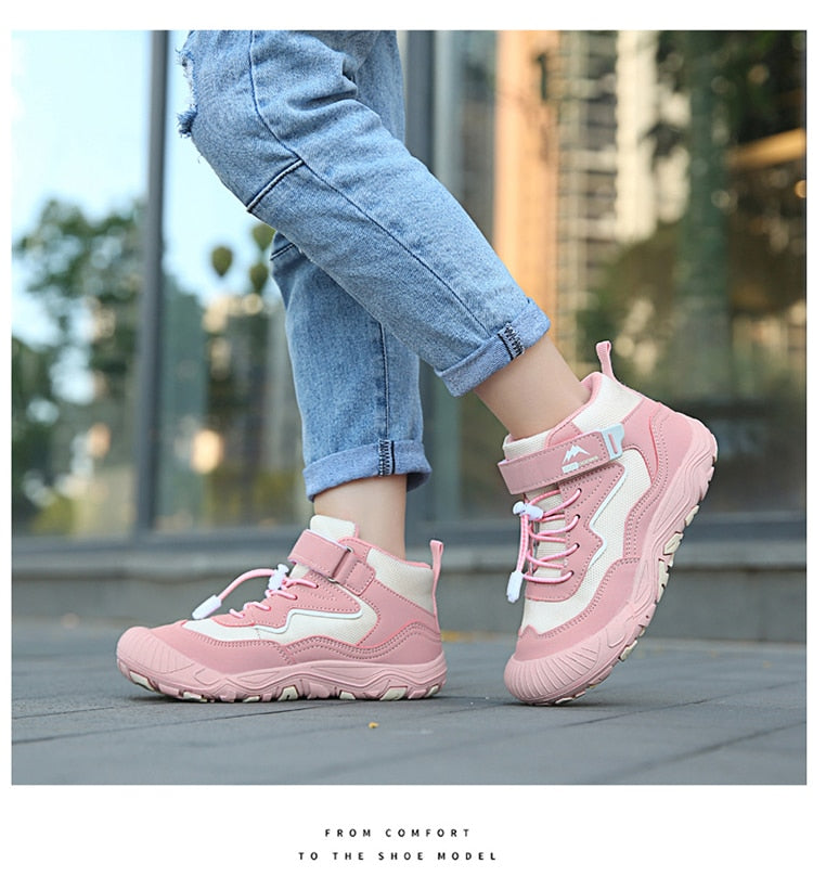 Autumn Hiking Shoes Kids Outdoor Sneakers Boys Girls Ankle Trekking Shoes Children Winter Hiking Boots Breathable Anti-Slip Shoe The Clothing Company Sydney