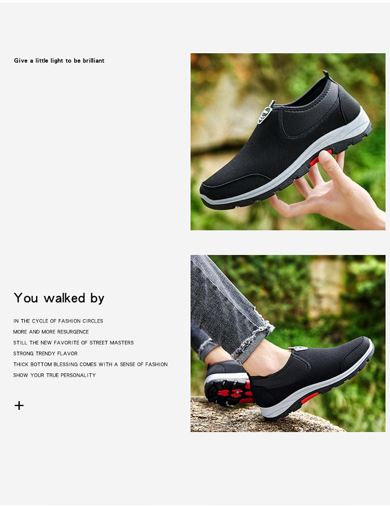Summer Men's Shoes Lightweight Sneakers Fashion Casual Walking Shoes Breathable Slip on Mens Loafers The Clothing Company Sydney