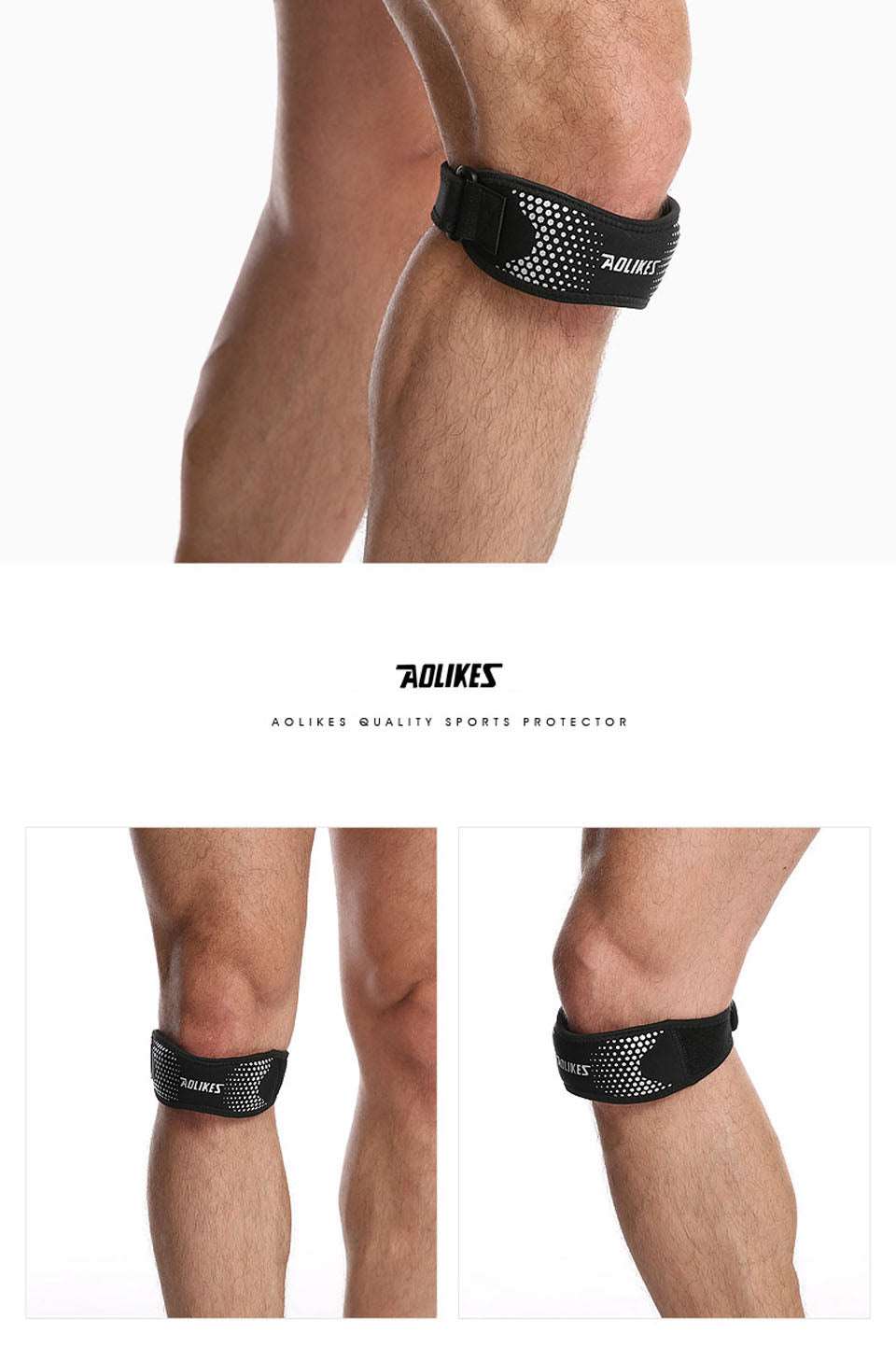 1 Piece Adjustable Knee Pad Knee Pain Relief Patella Stabilizer Brace Support for Hiking Soccer Basketball Running  Sport The Clothing Company Sydney