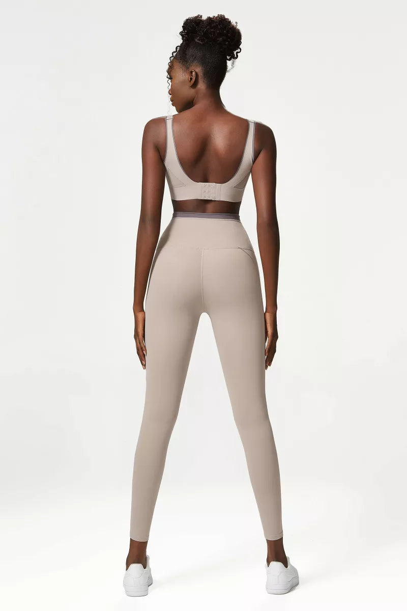 2 Pieces Yoga Suit Women Tight-Fitting Fitness Sports Set Gym Bra Elasticity High Waist Leggings Female Athletic Wear The Clothing Company Sydney