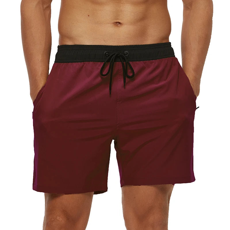 Men's Summer Swimming Board Shorts Sport Breathable Elastic Waist Mesh Liner With Pocket Shorts Swim Trunks The Clothing Company Sydney