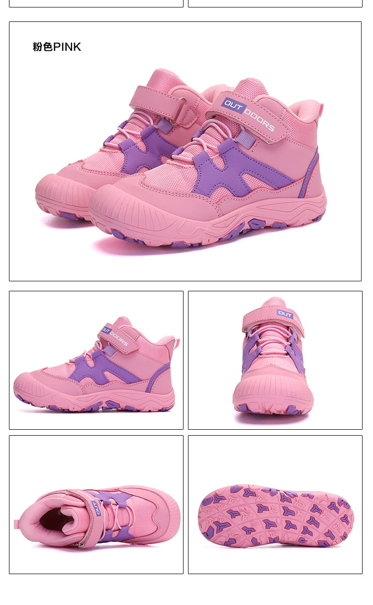 Autumn Hiking Shoes Kids Outdoor Sneakers Boys Girls Ankle Trekking Shoes Children Winter Hiking Boots Breathable Anti-Slip Shoe The Clothing Company Sydney