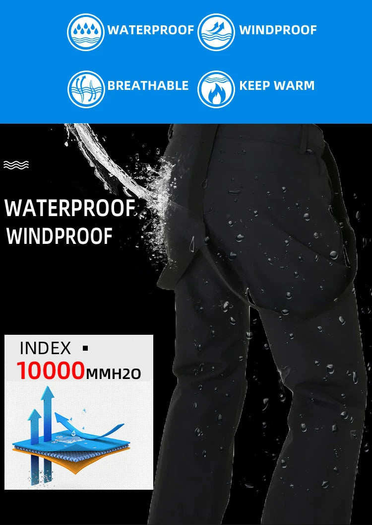 Unisex Water Resistant Snow Ski Pants The Clothing Company Sydney