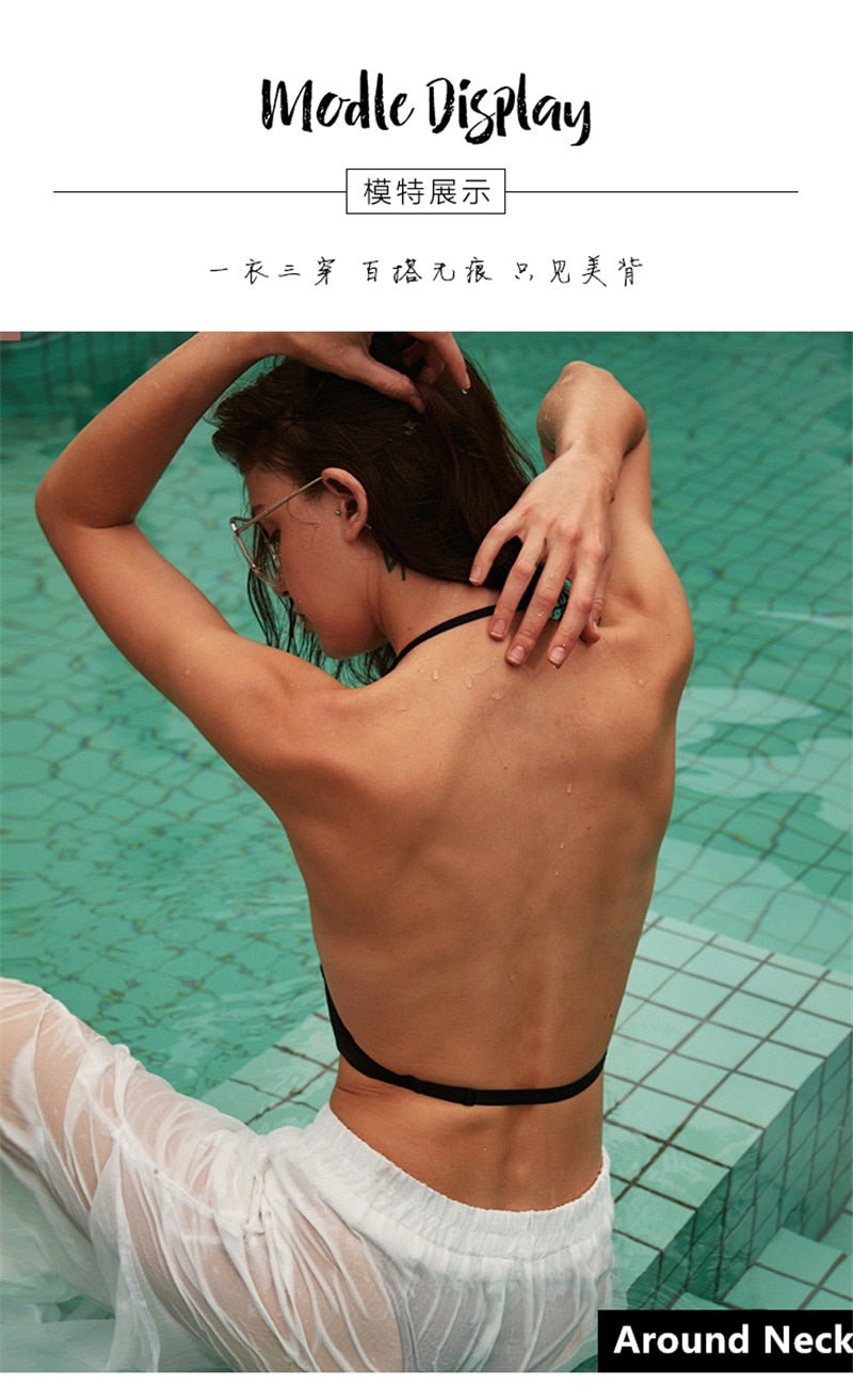3 Styles Bra Open Back Wireless Underwear U-Shape Big Backless Lingerie Bralette The Clothing Company Sydney