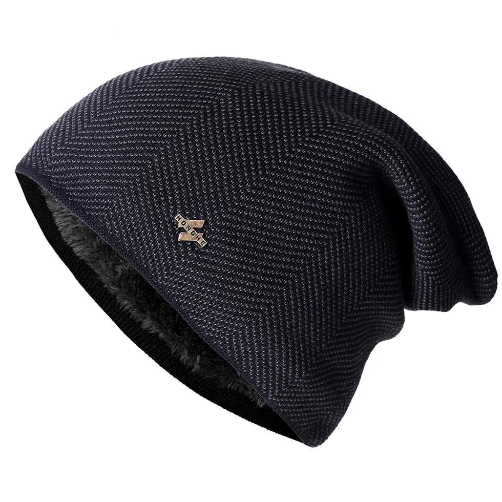 Unisex Warm Winter Hat Fashion Men & Women Thick Knitted Hat Outdoor Sports Ski Beanie Hats - The Clothing Company Sydney