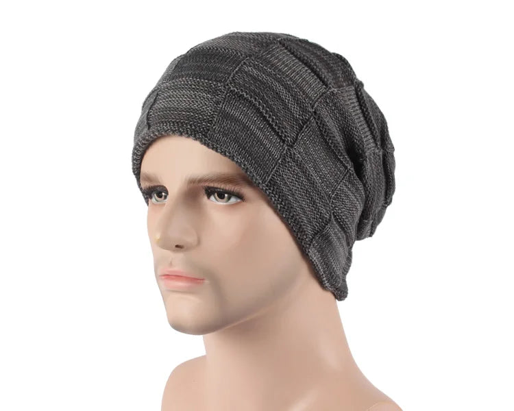 Winter Beanie Scarf skullies beanies Soft Skull Warm Baggy Cap Mask Hats For Men Women Knitted Hat - The Clothing Company Sydney