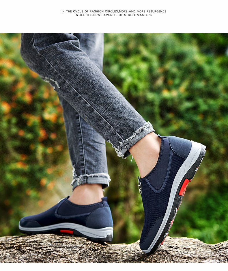 Summer Men's Shoes Lightweight Sneakers Fashion Casual Walking Shoes Breathable Slip on Mens Loafers The Clothing Company Sydney