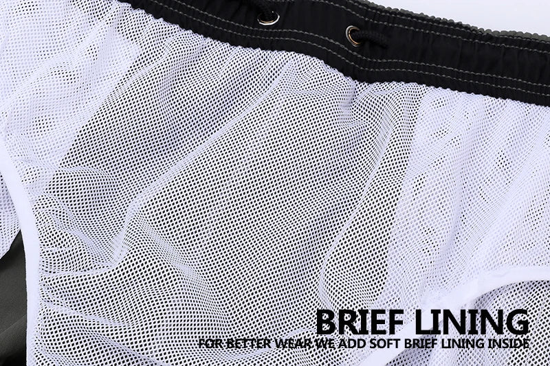 Men's Stretch Swim Trunks Quick Dry Beach Shorts With Zipper Pockets and Mesh Lining The Clothing Company Sydney