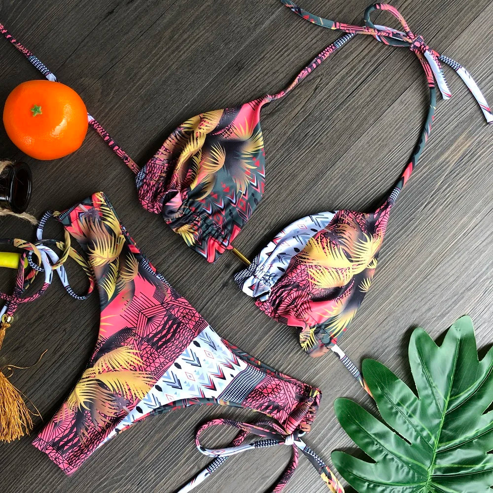 Women's Beachwear Sexy Bikinis Set Hot Sport Swimwear Push-Up Padded Swimsuit Exquisite Bather Swimwear The Clothing Company Sydney