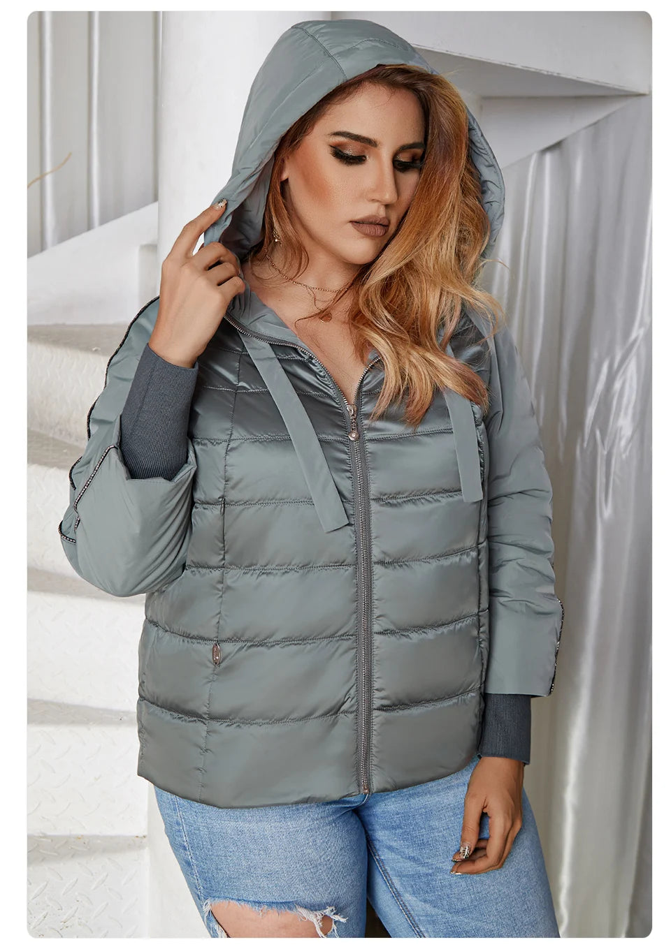 Women's Autumn coat Outwear trend Jacket Short Parkas Padded casual Warm Plus size Jacket - The Clothing Company Sydney