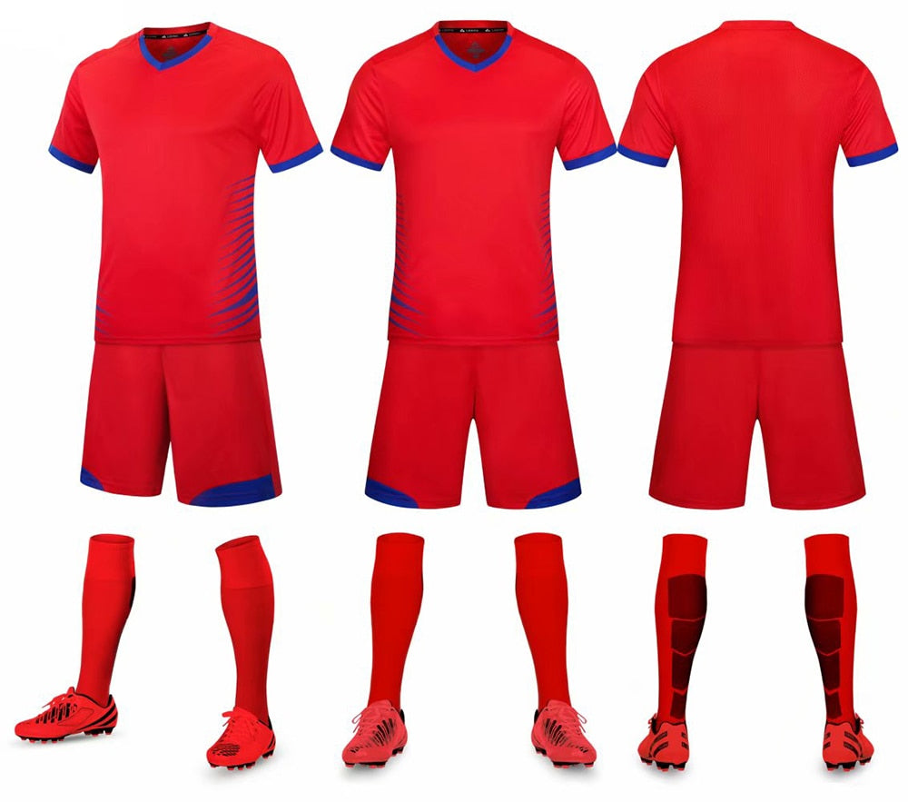 Children Adult Football Jerseys Boys and girls Soccer Clothes Sets youth soccer sets training jersey suit with socks and Shin guards The Clothing Company Sydney