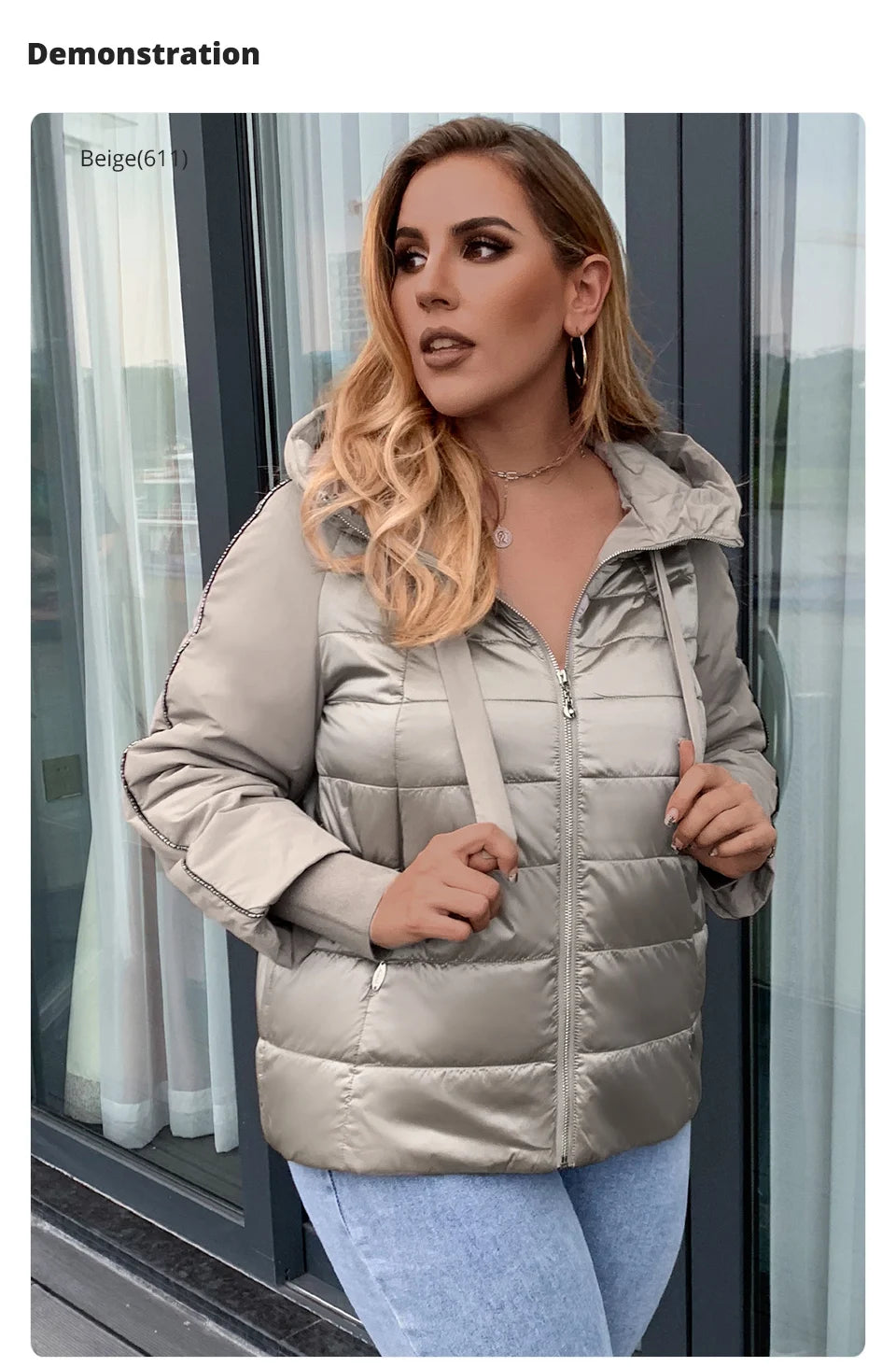 Women's Autumn coat Outwear trend Jacket Short Parkas Padded casual Warm Plus size Jacket - The Clothing Company Sydney