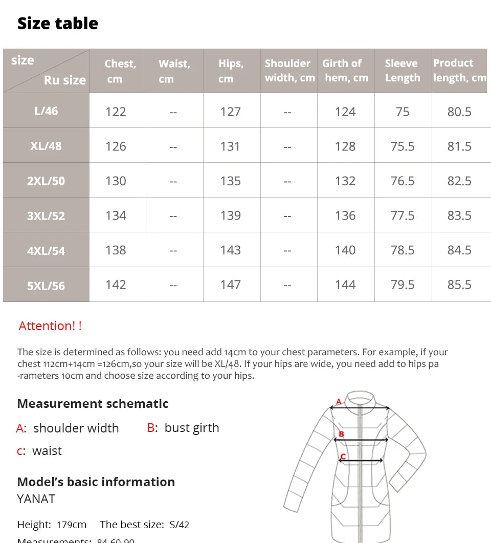 Winter Jacket Women's Collection Warm Jacket Mid-length Coats Parka - The Clothing Company Sydney