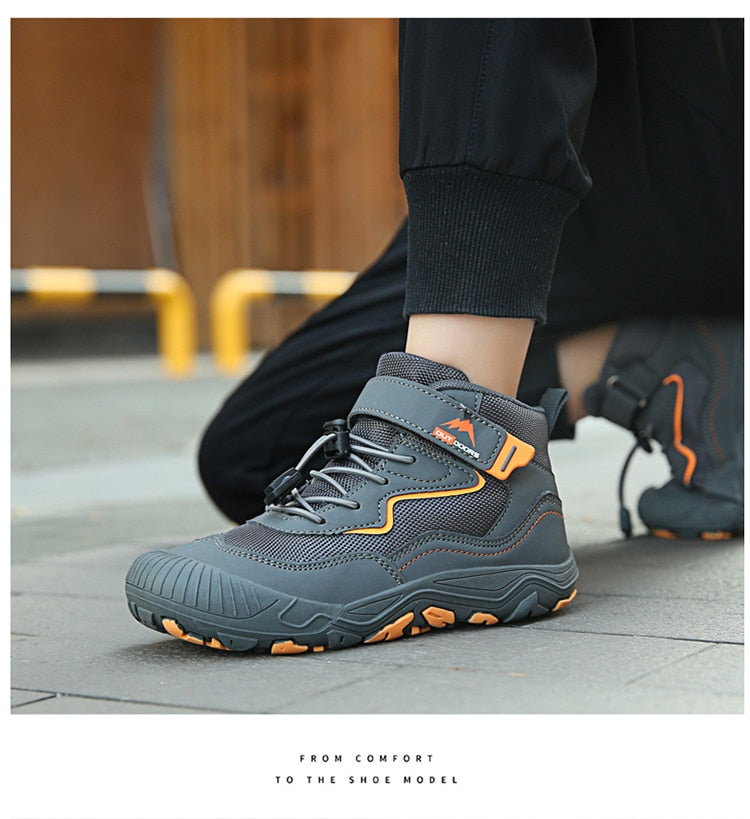 Autumn Hiking Shoes Kids Outdoor Sneakers Boys Girls Ankle Trekking Shoes Children Winter Hiking Boots Breathable Anti-Slip Shoe The Clothing Company Sydney