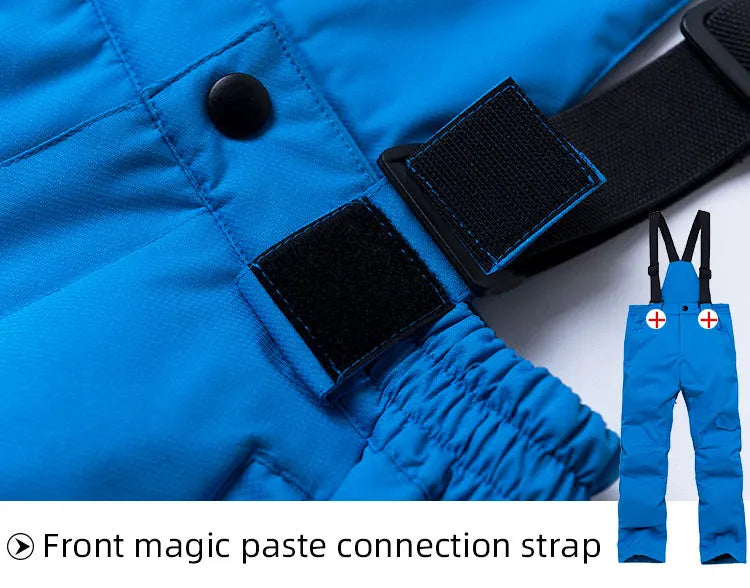 Children's Snow Suit Outfit Wear Outdoor Waterproof Windproof Warm Costume Winter Snowboarding Ski Jacket and Strap Pant Boys and Girls The Clothing Company Sydney