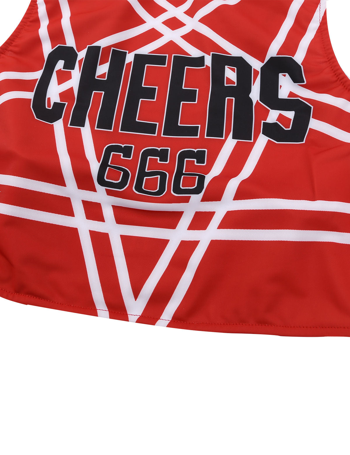 Women's Cheerleading Uniform Set Sleeveless Crop Top with Mini Pleated Skirt Cosplay Sports Stage Outfits - The Clothing Company Sydney