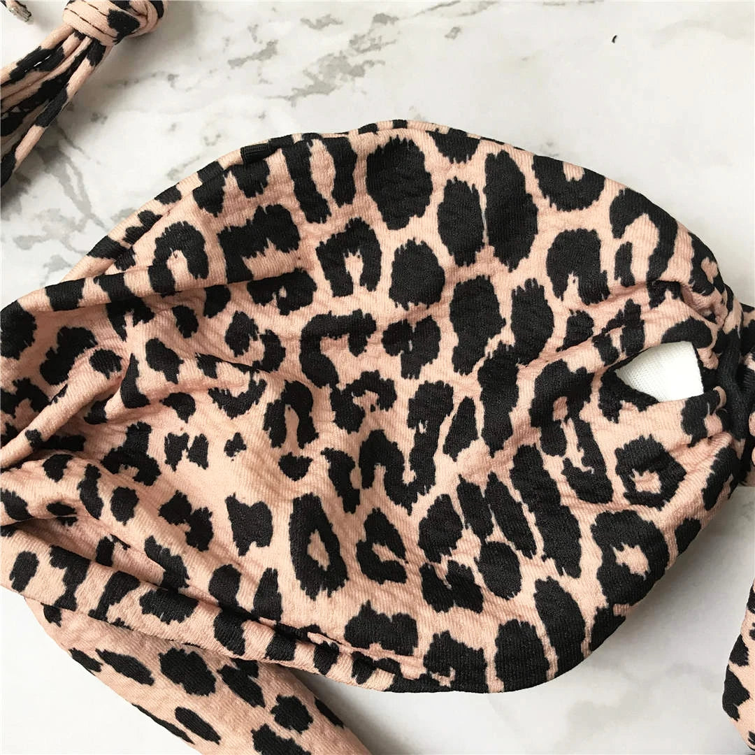 Polka Dot Knotted Bandeau Brazilian Bikini Women Swimwear Female Swimsuit Two-pieces Bikini set Bather Bathing Suit - The Clothing Company Sydney