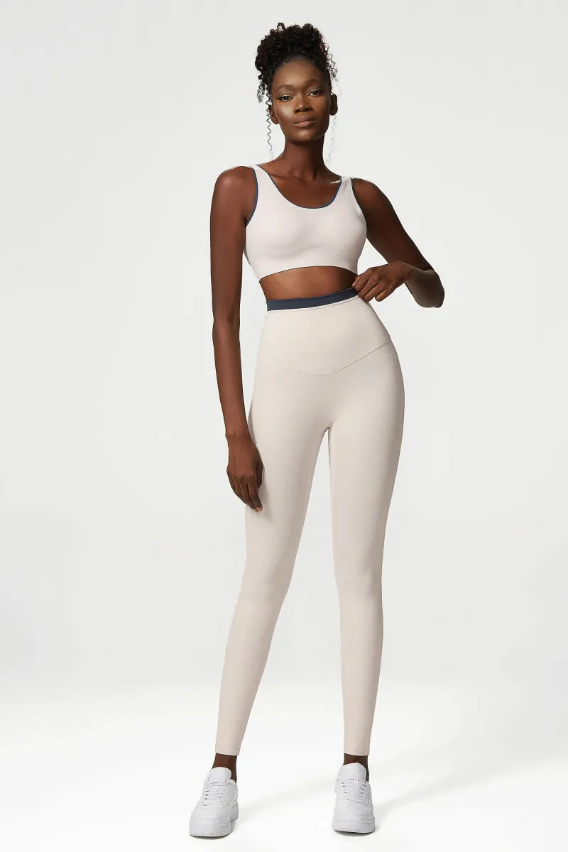 2 Pieces Yoga Suit Women Tight-Fitting Fitness Sports Set Gym Bra Elasticity High Waist Leggings Female Athletic Wear The Clothing Company Sydney