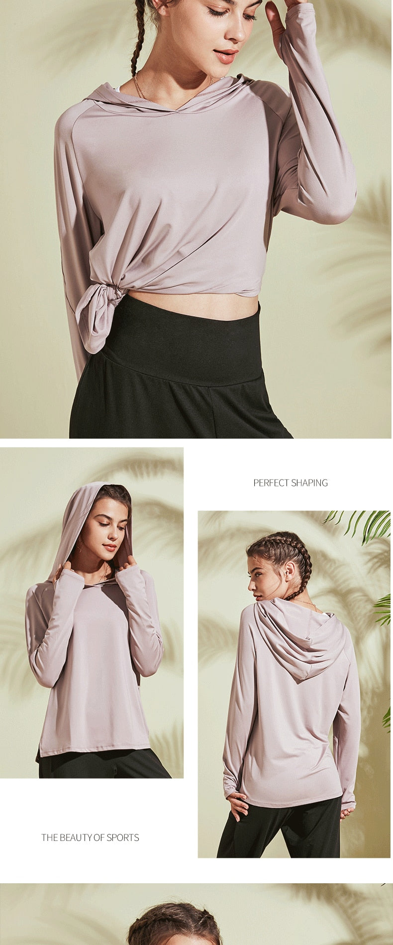 Hooded Training Running T-shirt Loose Fitness Clothing Gym Breathable Quick-dry Long Sleeved Yoga shirt Top The Clothing Company Sydney