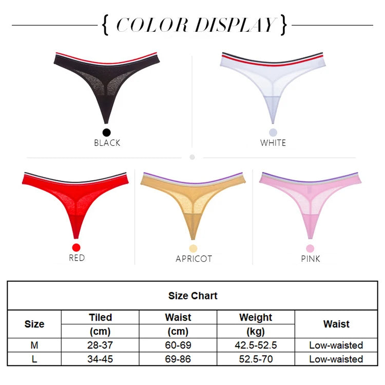 Sports Style Low Waist Thong  No Trace Cotton T Panties  G String Bikini Underwear - The Clothing Company Sydney