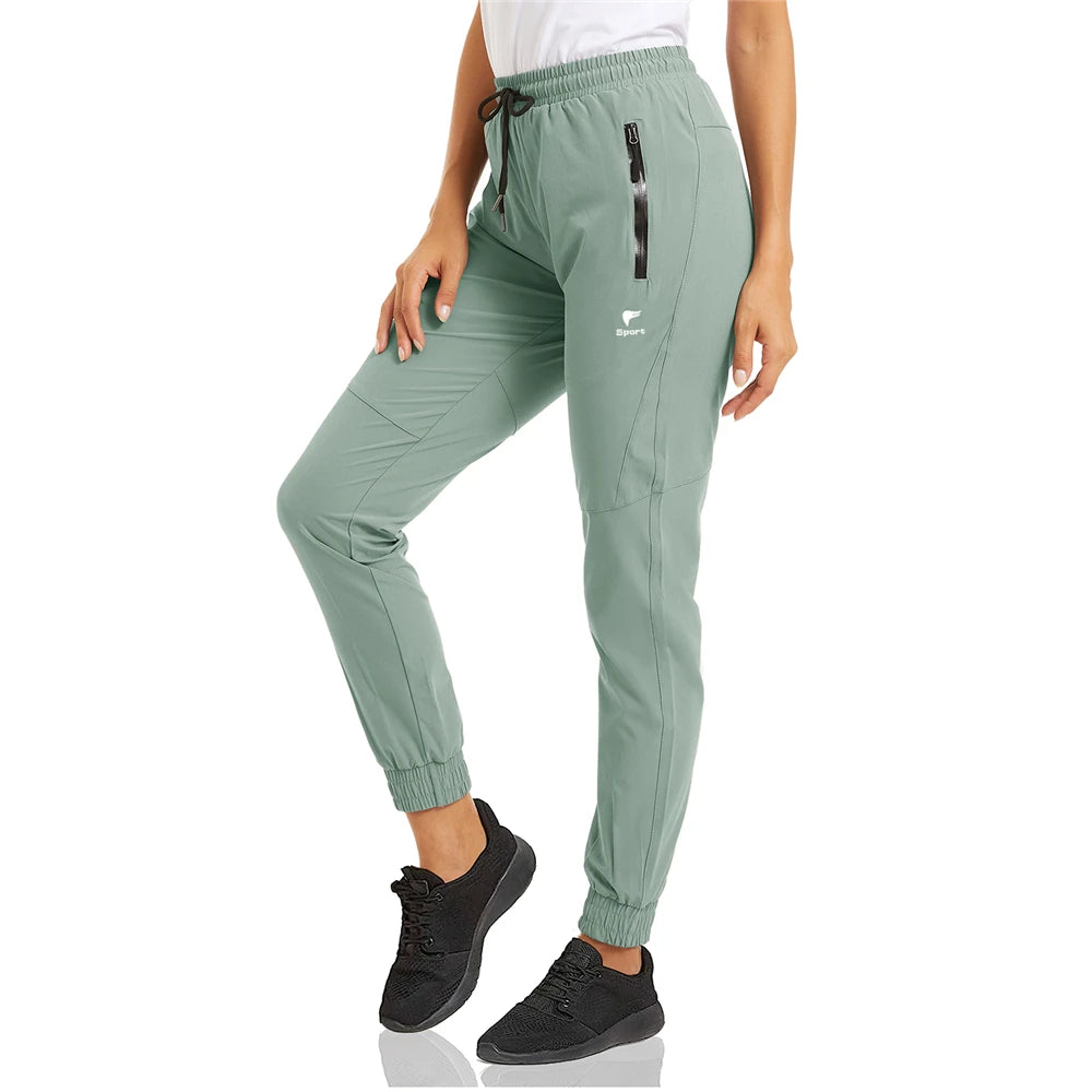 Women's Quick Dry Long Pants Cargo Pants Lady Multi-Zipper Pockets Joggers Sweatpants Hiking Fishing Gym Trousers Work The Clothing Company Sydney