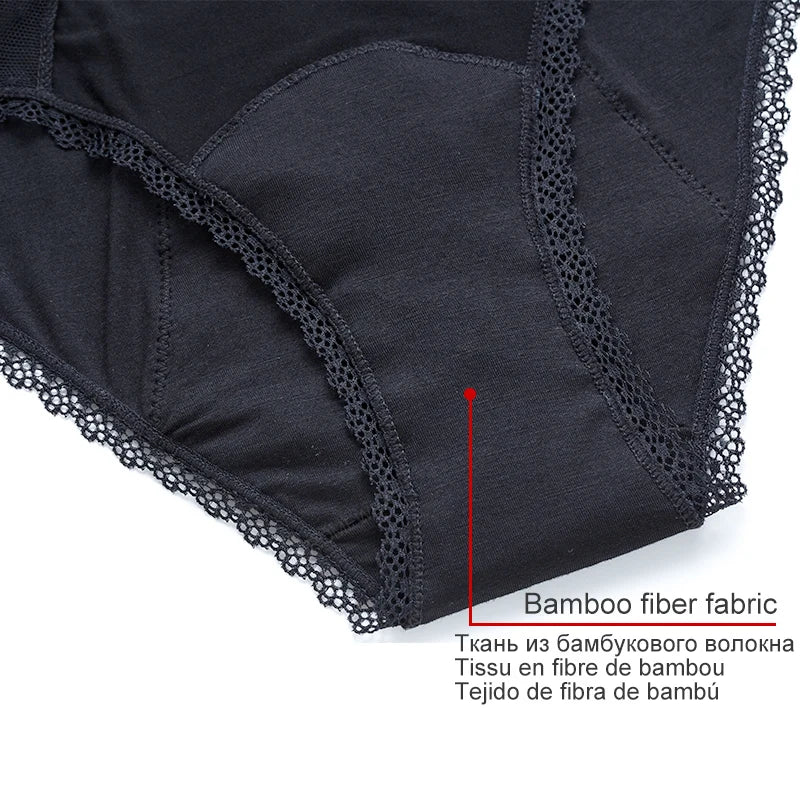 Menstrual Panties For Women Period Underwear 4 Layer Plus Size Heavy Flow Absorbency Leakproof Physiological Sanitary Lingerie - The Clothing Company Sydney
