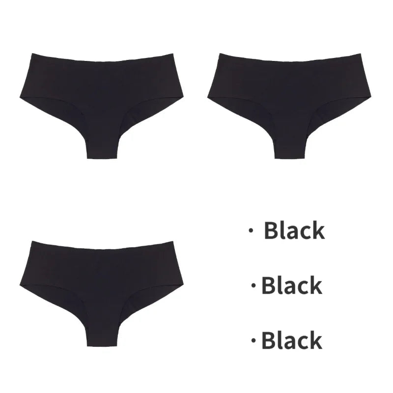 3 Pack Seamless Women's Panties Sports Breathable Underwear Girls Comfortable Briefs Lingerie Satin Underpants The Clothing Company Sydney