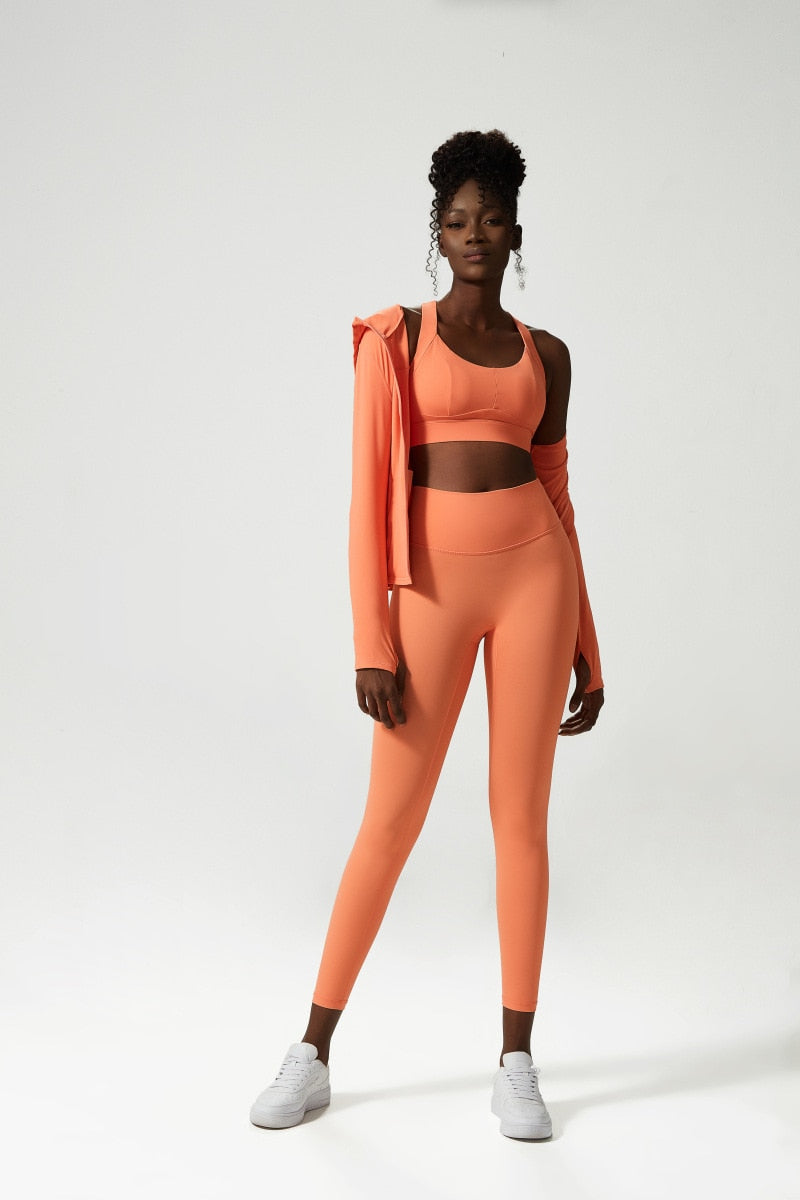 2 Piece Women's Hooded Jacket Long Sleeve With Thumb Holes Workout Yoga Shirt Outdoor Running Coat Gym Sweatshirt The Clothing Company Sydney