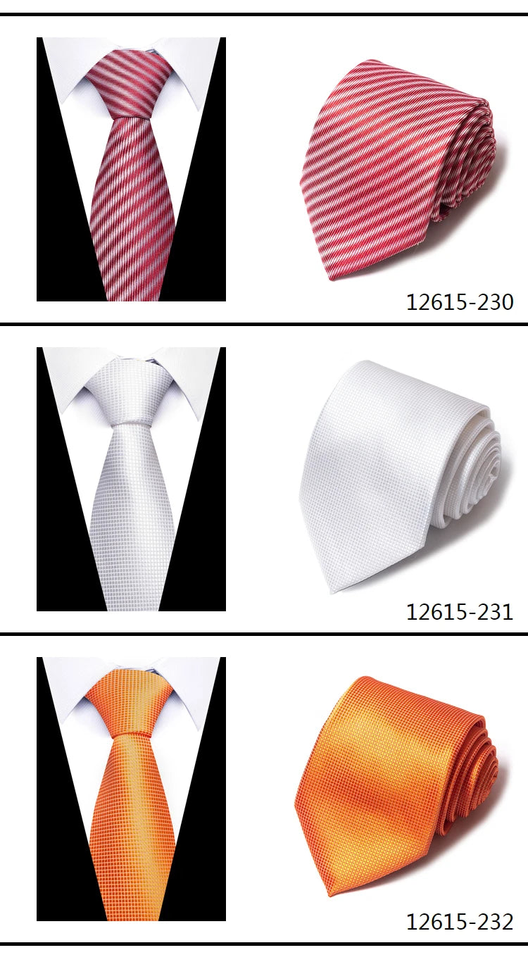Men's Woven 8 cm Necktie Wedding Accessories Party Office Wear The Clothing Company Sydney