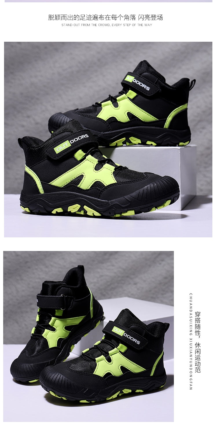 Autumn Hiking Shoes Kids Outdoor Sneakers Boys Girls Ankle Trekking Shoes Children Winter Hiking Boots Breathable Anti-Slip Shoe The Clothing Company Sydney