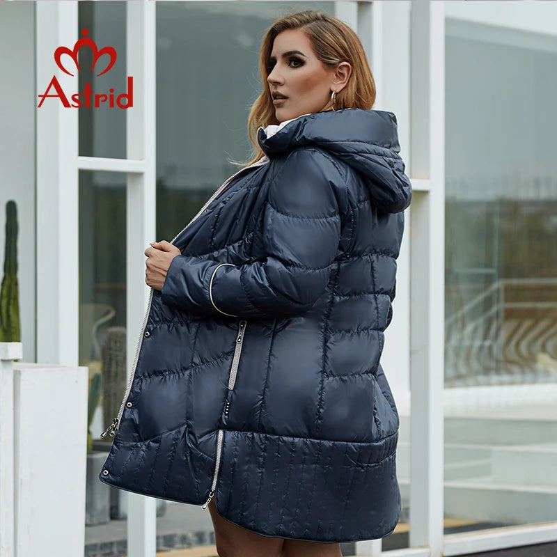 Women's winter Coat Casual Parkas Hooded Coats Plus Size Jacket - The Clothing Company Sydney