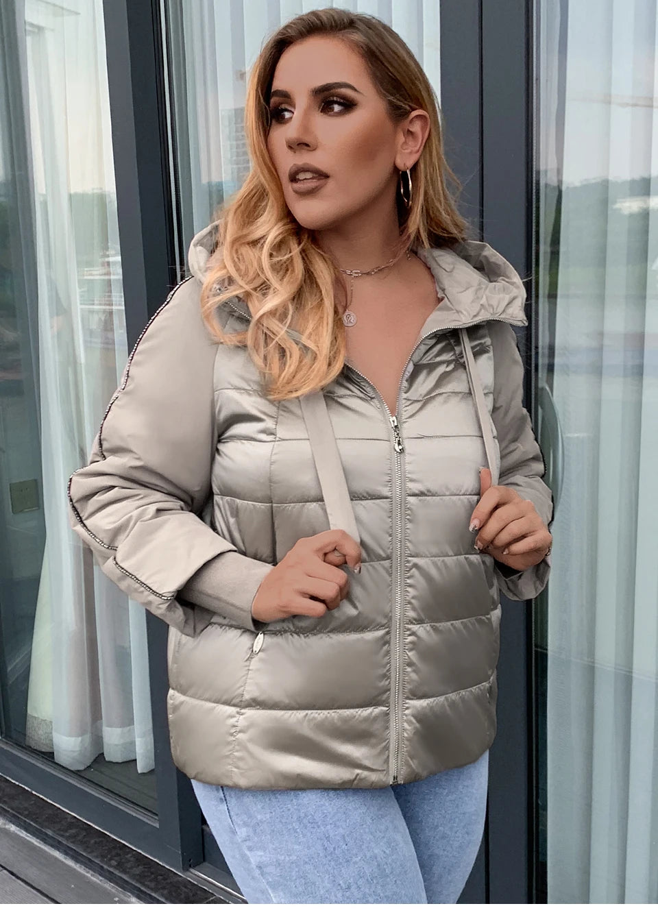 Women's Autumn coat Outwear trend Jacket Short Parkas Padded casual Warm Plus size Jacket - The Clothing Company Sydney