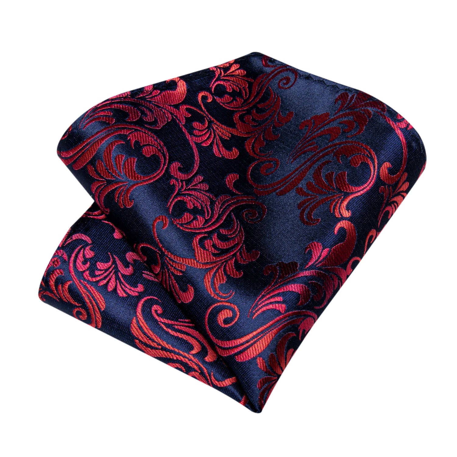 5 Piece Designer Blue Red Paisley Ties Wedding Party Neck Tie Luxury Tie Ring Brooch Silk Tie Set Gift For Men - The Clothing Company Sydney