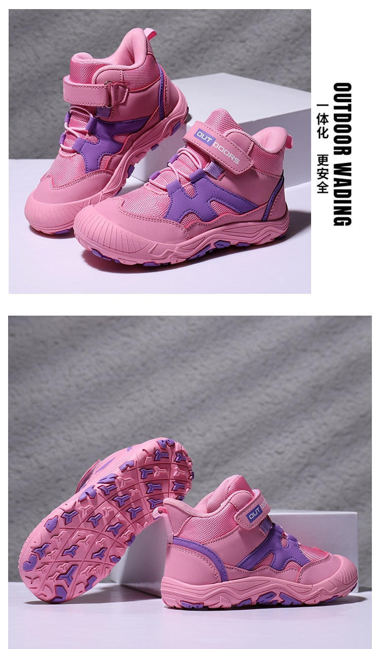 Autumn Hiking Shoes Kids Outdoor Sneakers Boys Girls Ankle Trekking Shoes Children Winter Hiking Boots Breathable Anti-Slip Shoe The Clothing Company Sydney