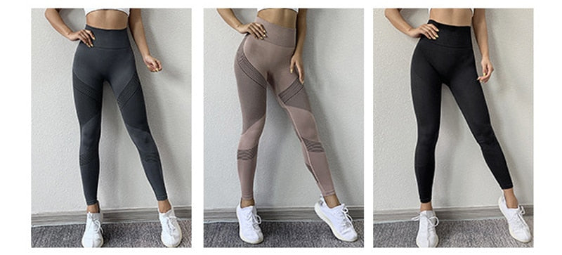 Yoga Seamless Leggings Gym Yoga Pants Women's High Waist Yoga Leggings Sports Fitness Clothing Sport Pants Sportswear The Clothing Company Sydney