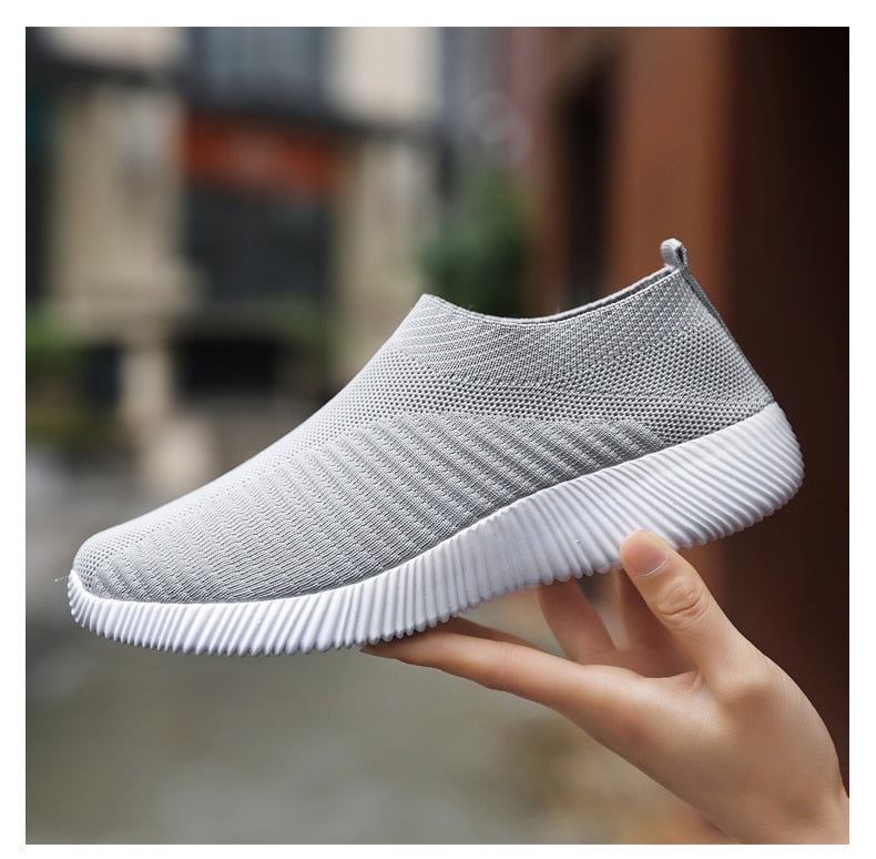 Women's Vulcanized Shoes High Quality Women Sneakers Slip On Flats Shoes Women Loafers Walking Flats The Clothing Company Sydney