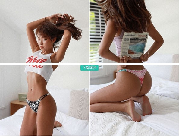 G-String For Women Mile Silk Cute Thongs Panties leopard Zebra Paisley Ladies Low-Waisted Seamless Underwear The Clothing Company Sydney
