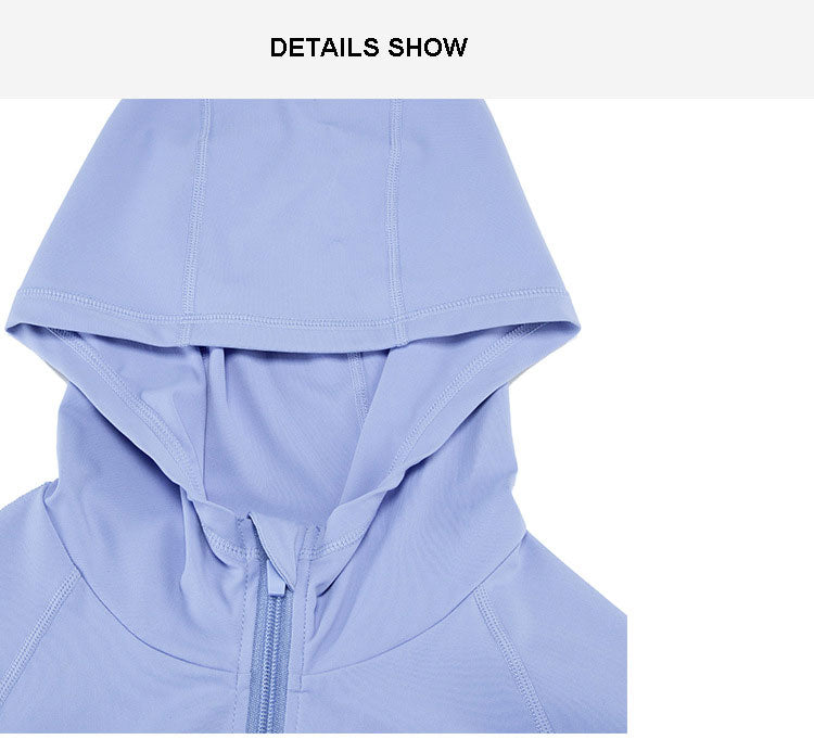 2 Piece Women's Hooded Jacket Long Sleeve With Thumb Holes Workout Yoga Shirt Outdoor Running Coat Gym Sweatshirt The Clothing Company Sydney