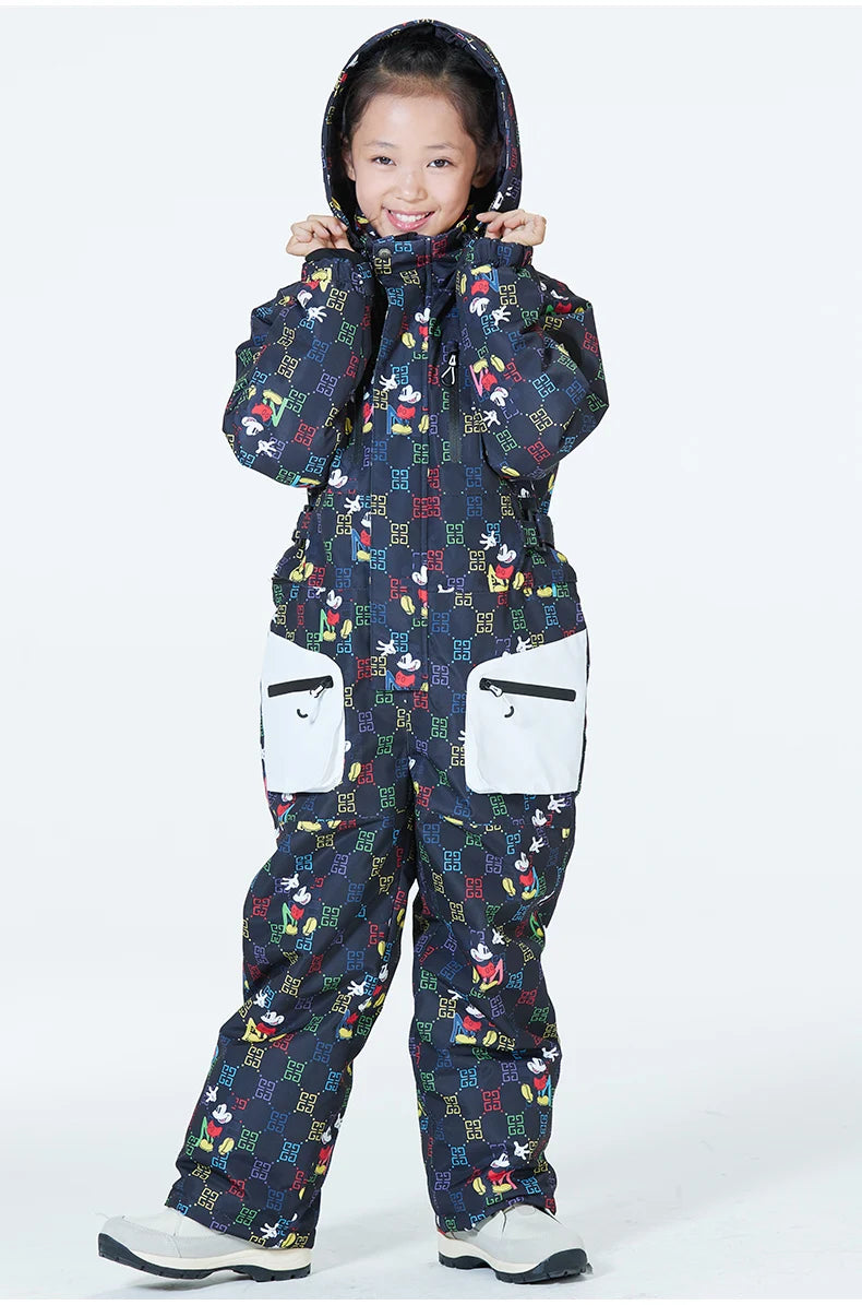 Children's Jumpsuit Ski Wear Snow Suit Snowboarding Clothing Windproof Waterproof Winter Outdoor Costumes For Boy's and Girl's The Clothing Company Sydney