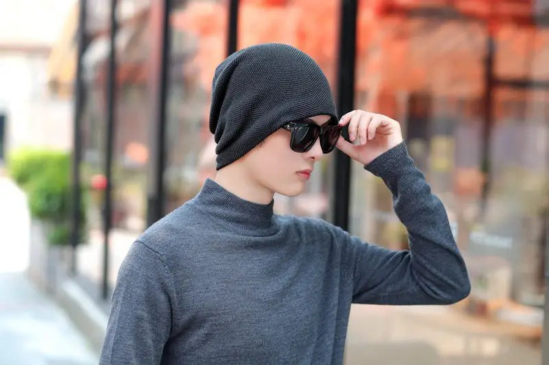Unisex Warm Winter Hat Fashion Men & Women Thick Knitted Hat Outdoor Sports Ski Beanie Hats - The Clothing Company Sydney