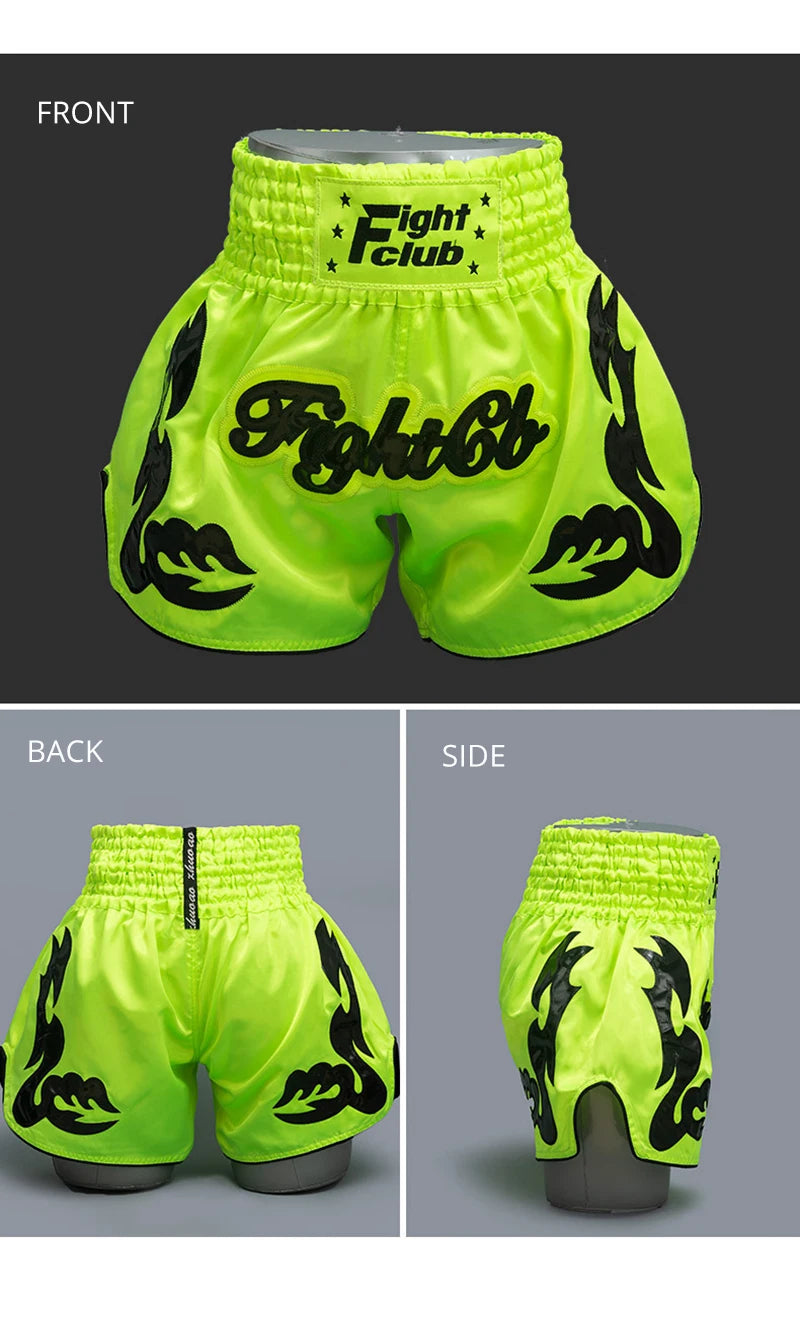 Thai Boxing Shorts Muay Thai Fightwear Men Women Boy Girl Kids Muaythai Grappling Kickboxing Match Training Uniform MMA Boxer Pants The Clothing Company Sydney