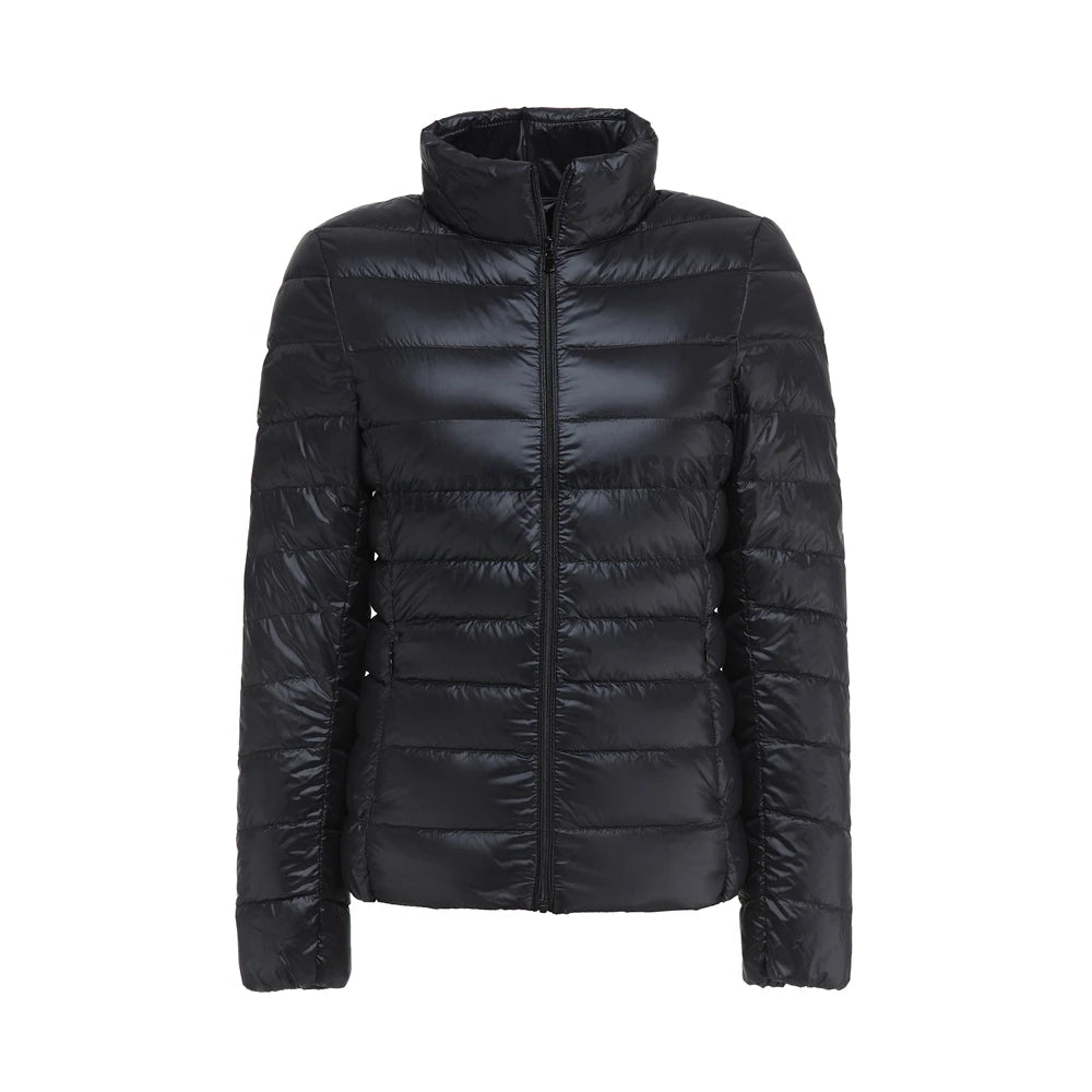 Women Spring Jacket Fashion Short Ultra Lightweight Packable Puffer Coats 15 Colors Female Down Warm Korean Slim Fit Parkas 5XL The Clothing Company Sydney