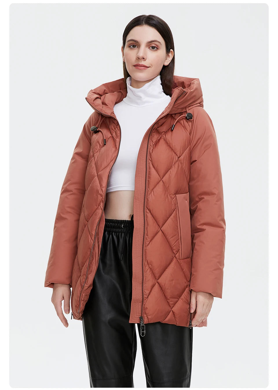 Winter Jacket Women's Collection Warm Jacket Mid-length Coats Parka - The Clothing Company Sydney