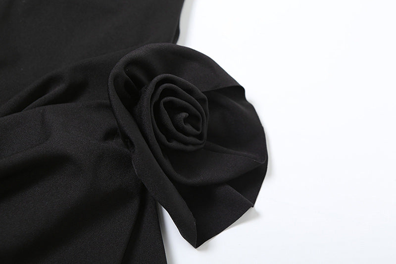 Elegant White Mini Dress 3D Flower Strapless Wedding Guest Summer Prom Homecoming Dresses - The Clothing Company Sydney