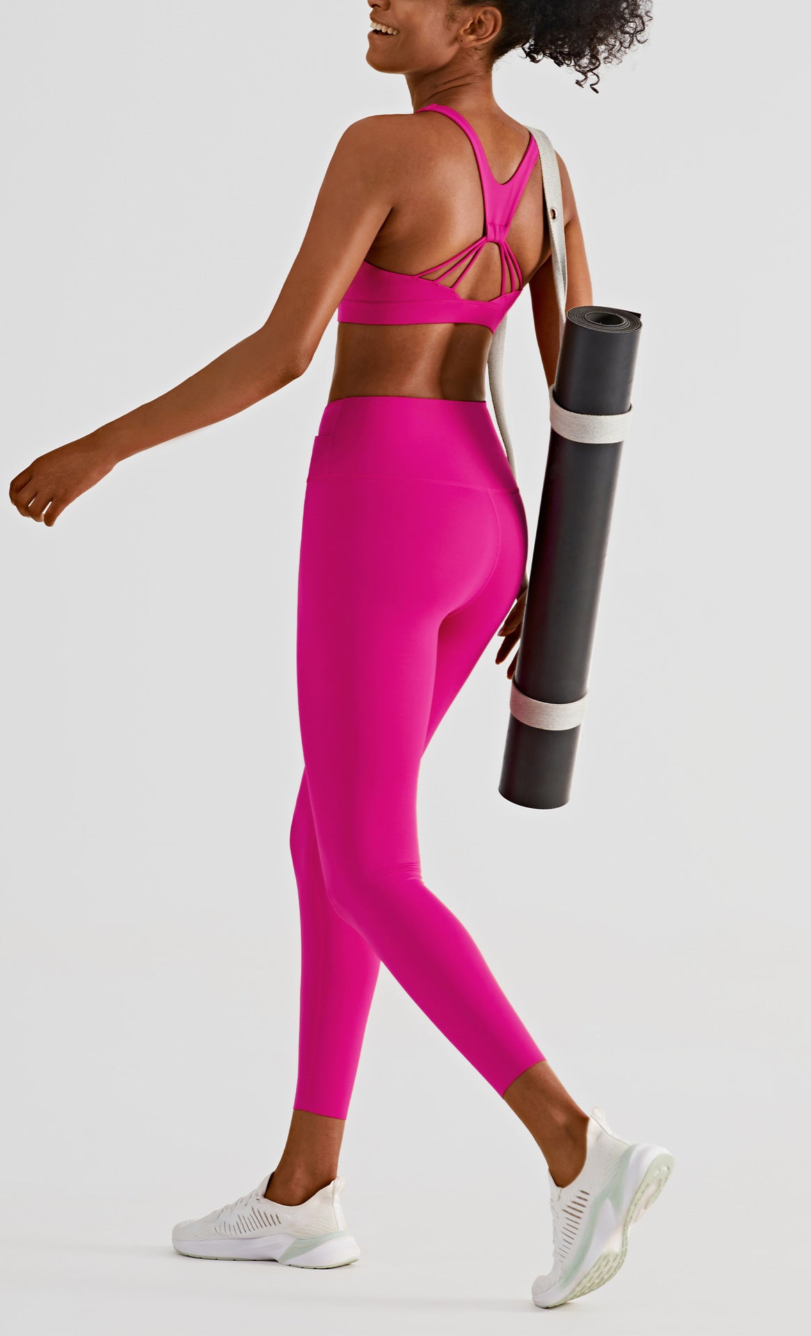 Women's Double Layer Abdominal Tightening Fitness Yoga Pants High Waist Hip Lifting Gym Sports Leggings Nude Tights The Clothing Company Sydney